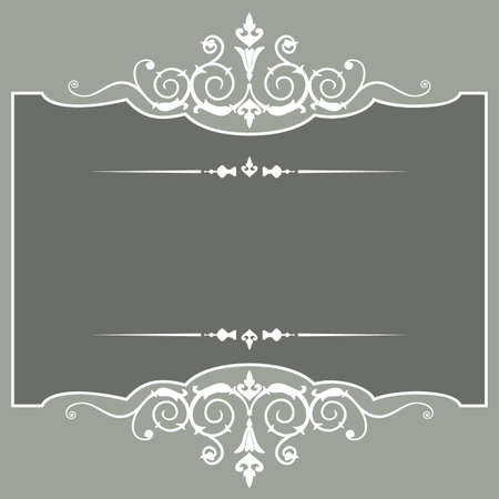  vintage frameのイラスト素材