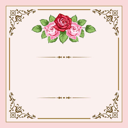 Vintage rosesのイラスト素材