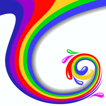 Colorful swirl illustrationのイラスト素材