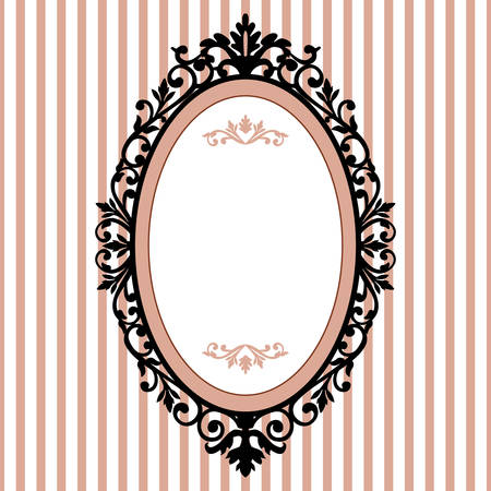 Decorative oval vintage frame Decorative oval vintage frame