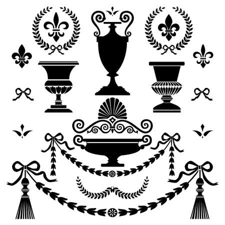 Classic style design elementsのイラスト素材