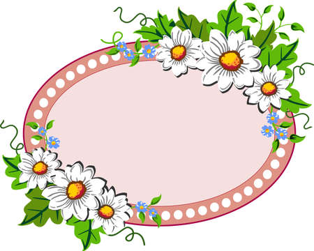 Flower frameのイラスト素材