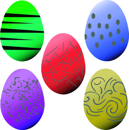 Easter eggsのイラスト素材