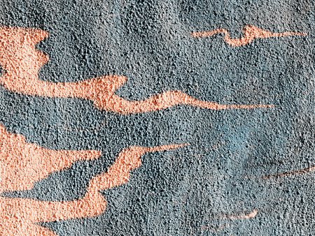 VARNA - 18 November: Detail of graffiti on a concrete wall Perspective. Grungy concrete surface with cracks, scratches and streaks of paint. November 18, 2015 in Varna, Bulgariaのeditorial素材