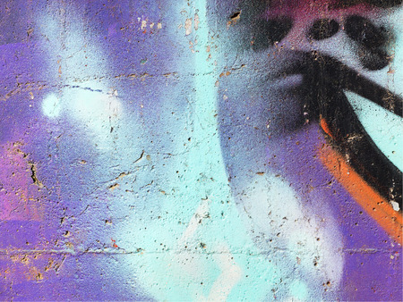 Concrete, weathered, worn wall damaged paint. Grungy Concrete Surface. Great background or texture.のeditorial素材