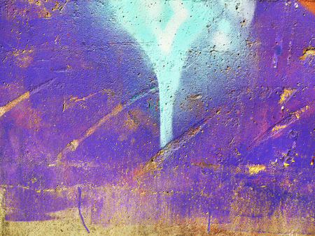 Concrete, weathered, worn wall damaged paint. Grungy Concrete Surface. Great background or texture.のeditorial素材