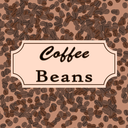Vector coffee beans. Coffee design for shop or cafeのイラスト素材