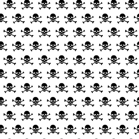 Crossbones and skull patternのイラスト素材