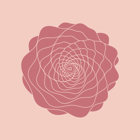 Card of red flower vectorのイラスト素材