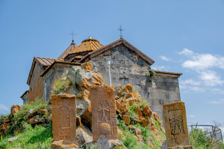 Hayravank monastery is located near the village of Hayravank, on the western shore of Lake Sevan, Gegharkunik marz of Armeniaのeditorial素材