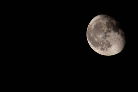 Big moon in the night skyの写真素材