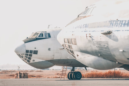 Huge planes for cargo at the airport. Cargo planes before flightの写真素材