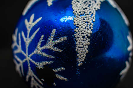 Christmas decorations and accessories. Beautiful Christmas toys for the Christmas treeの写真素材