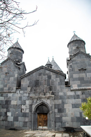 Christian church. The old church is built of Basalt. Armenian Church Tegherの写真素材