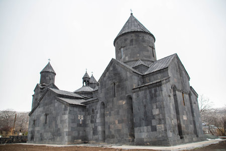 Christian church. The old church is built of Basalt. Armenian Church Tegherの写真素材
