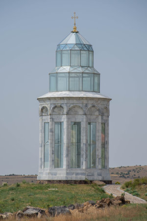 Glass church. Glass Christian Church.の写真素材