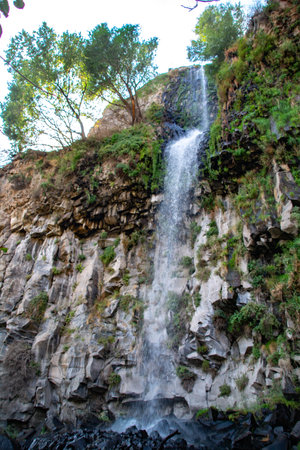 Waterfall in the mountains. Waterfall in the mountains of Armenia.の写真素材