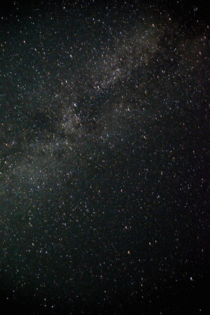 Milky way galaxy with stars and space dust in the universe.の写真素材