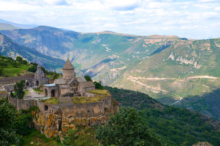 Ancient Armenian monastery of Tatev in Armeniaの写真素材