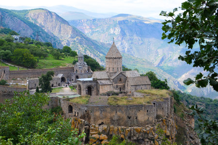 The ancient city of Gori in Georgia. Gori is one of the most popular tourist sites in Georgia.の写真素材