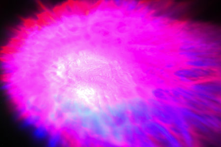 abstract pink and blue background with space for text or image.の写真素材