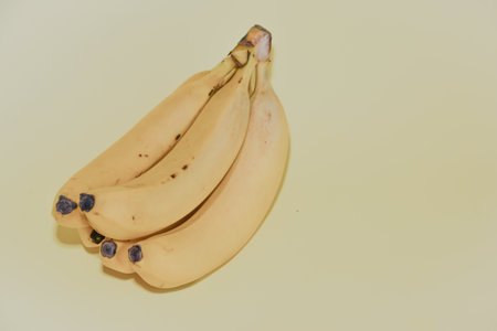 Banana isolated on a white background. Ripe bananas.の写真素材