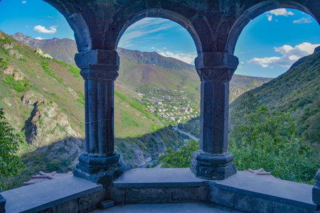 Old church in the ancient city. Kobayr monastery and