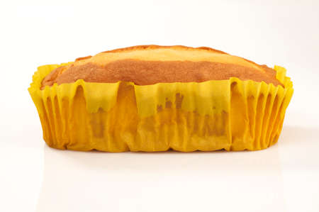 Pound cake isolated on white background