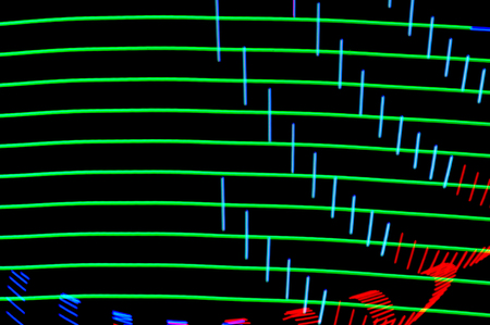 Light painting. Abstract, futuristic, colorful long exposure, black background-6.