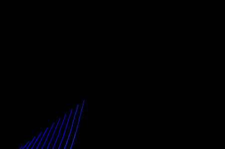 Light painting. Abstract, futuristic, colorful long exposure, black background.-27の写真素材