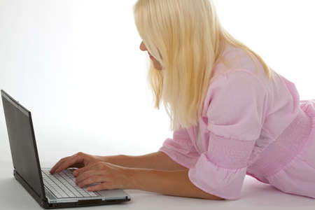 A young woman studyingの写真素材