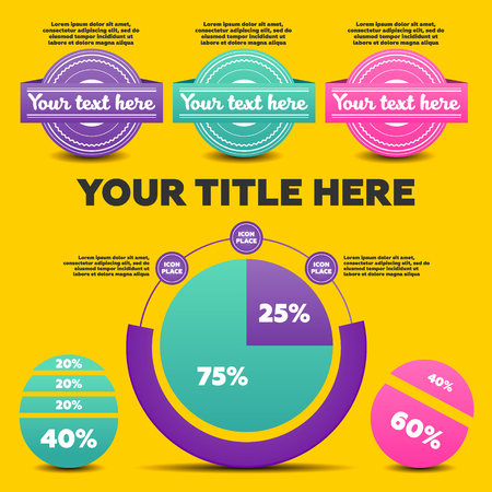 Infographics elementsのイラスト素材