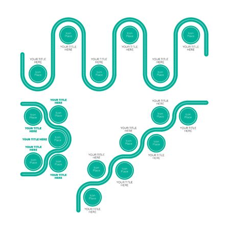 Infographics elements. Road Mapのイラスト素材