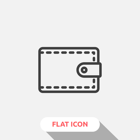 Wallet Line Icon Vector illustration.のイラスト素材