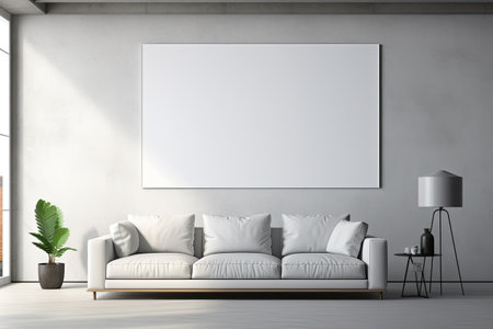 Empty room, huge poster. 3D image. Perfect combo.
