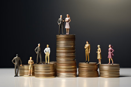 Recognizing equal pay worldwide: International Equal Pay Day.の写真素材