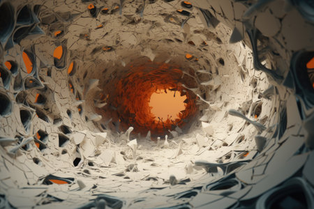 Abstract Holes A mind-bending thriller uncovering mysterious gaps in memories, leading to a dark conspiracy. Prepare for suspense and unexpected twistsの写真素材