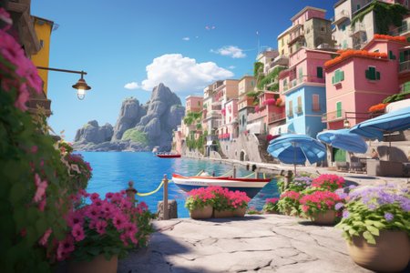 Colorful summer destination.の写真素材