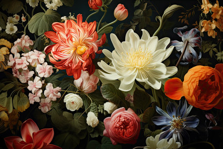 Botanical Beauty: Flowers in Full Bloomの素材