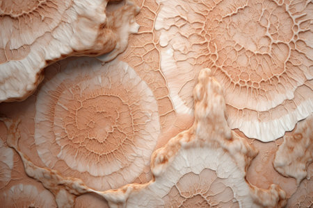 Coral fossil mineral texture detail. AI Generated.の写真素材