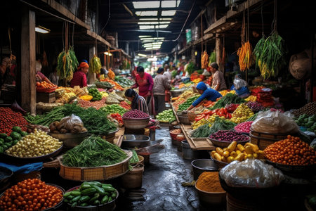 Colorful Chaos: Street Markets Worldwideの素材