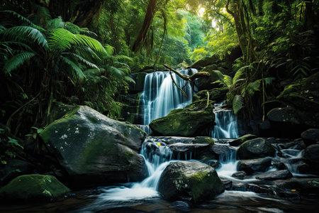 Hidden Waterfalls: Nature's Hidden Treasuresの素材