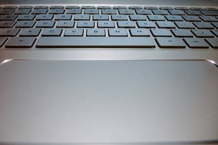photo laptop computer keyboard with the surface of the mouse, grayの写真素材