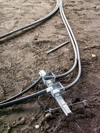 Electrical installation groundwork preparation for electrical installations in an industrial...