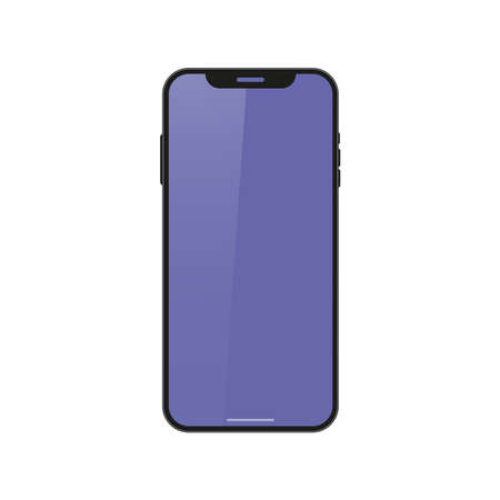 Realistic smartphone interfaceのイラスト素材
