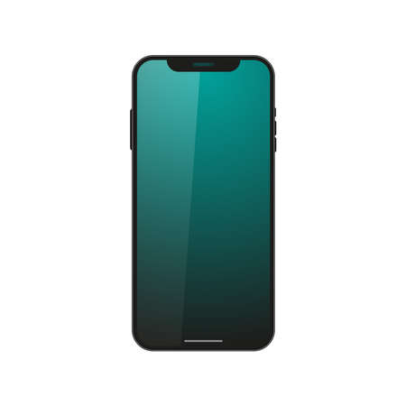 Realistic smartphone vector mockup with screenのイラスト素材