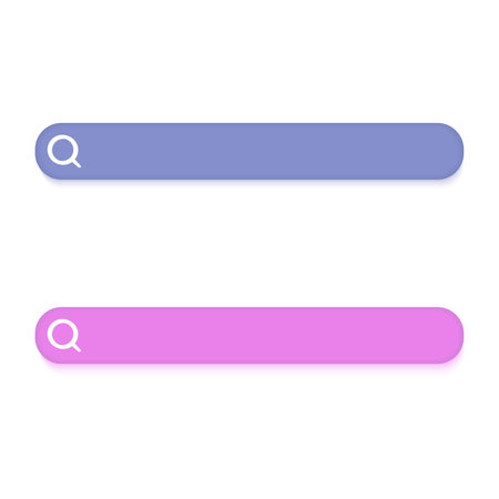Search bar buttons, 3d illustrationのイラスト素材