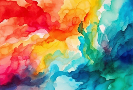 Abstract watercolor colorful background, vector illustrationのイラスト素材