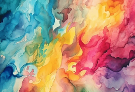Abstract watercolor colorful background, vector illustrationのイラスト素材