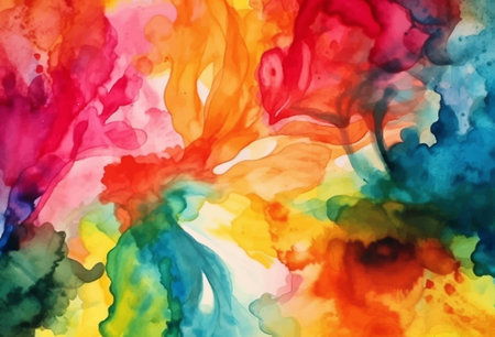 Abstract watercolor colorful background, vector illustrationのイラスト素材